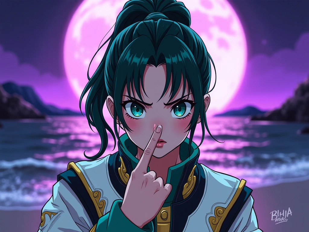 masterpiece, best quality, highres, hmjupiter, green eyes, ponytail, tiara, jewelry, sailor senshi uniform, green sailor collar, (Small, short size penis:1.2), hetero, 1boy, (fellatio,blowjob,deep throat:1.3),oral, solo focus, (pov:1.2), ((CumShot, Cum in Mouth)), from side, (CreamPie:1.3),deepthroat / cum / hands on another's head / pov hands / head grab