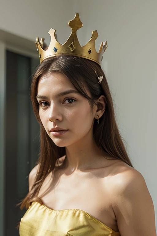a women with a crown on her head