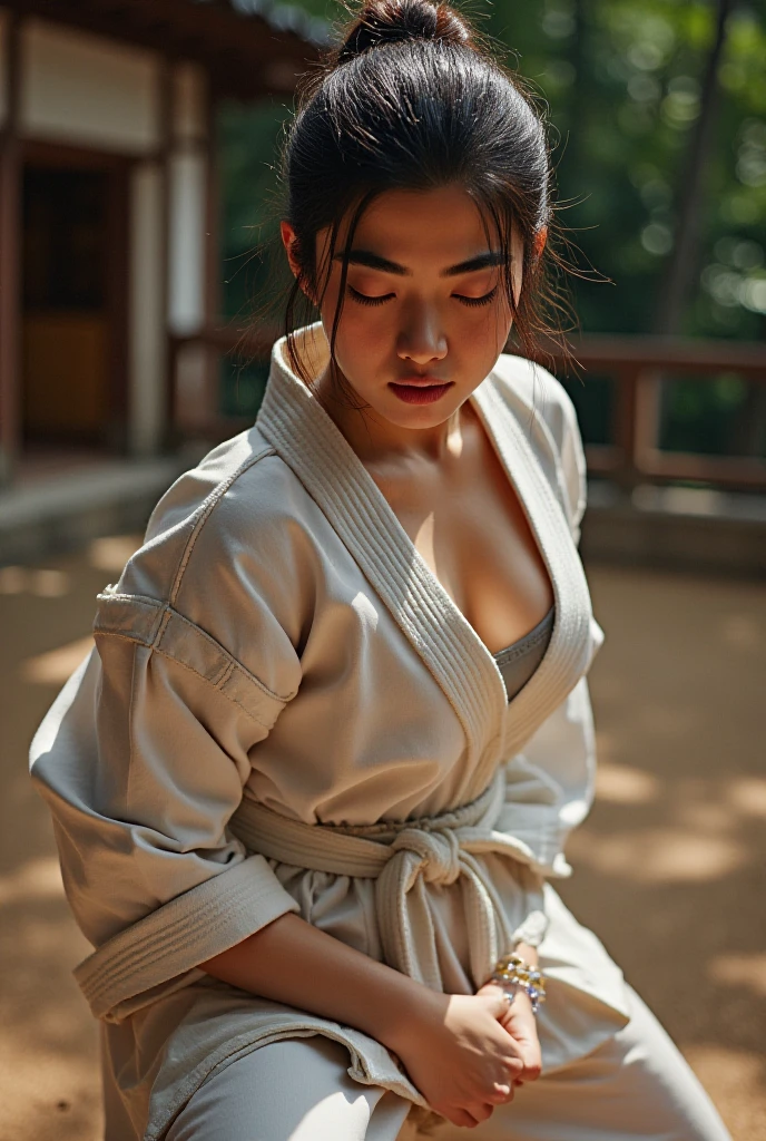 Samurai Swordsman　woman　In underwear　Full body sexy underwear　Full body sexy