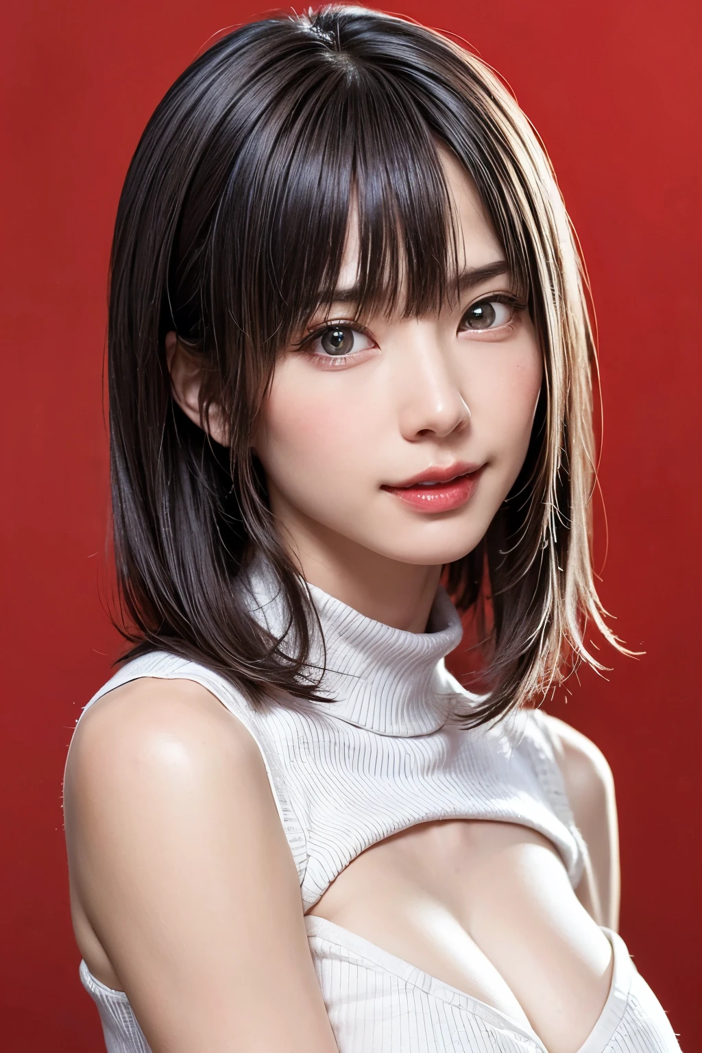 ((Top Quality, 8k, Masterpiece: 1.3)), Sharp Focus: 1.2, Perfect Body Shape: 1.4, Slender Abs: 1.2, (((Dark Brown Hair, Huge Breasts: 1.4)), Swimsuit, Urban Area: 1.2, Highly Detailed Face and Skin Texture, Detailed Eyes, Double Eyelids