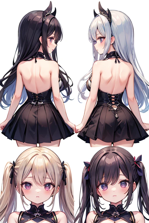 Female anatomy various angles of view