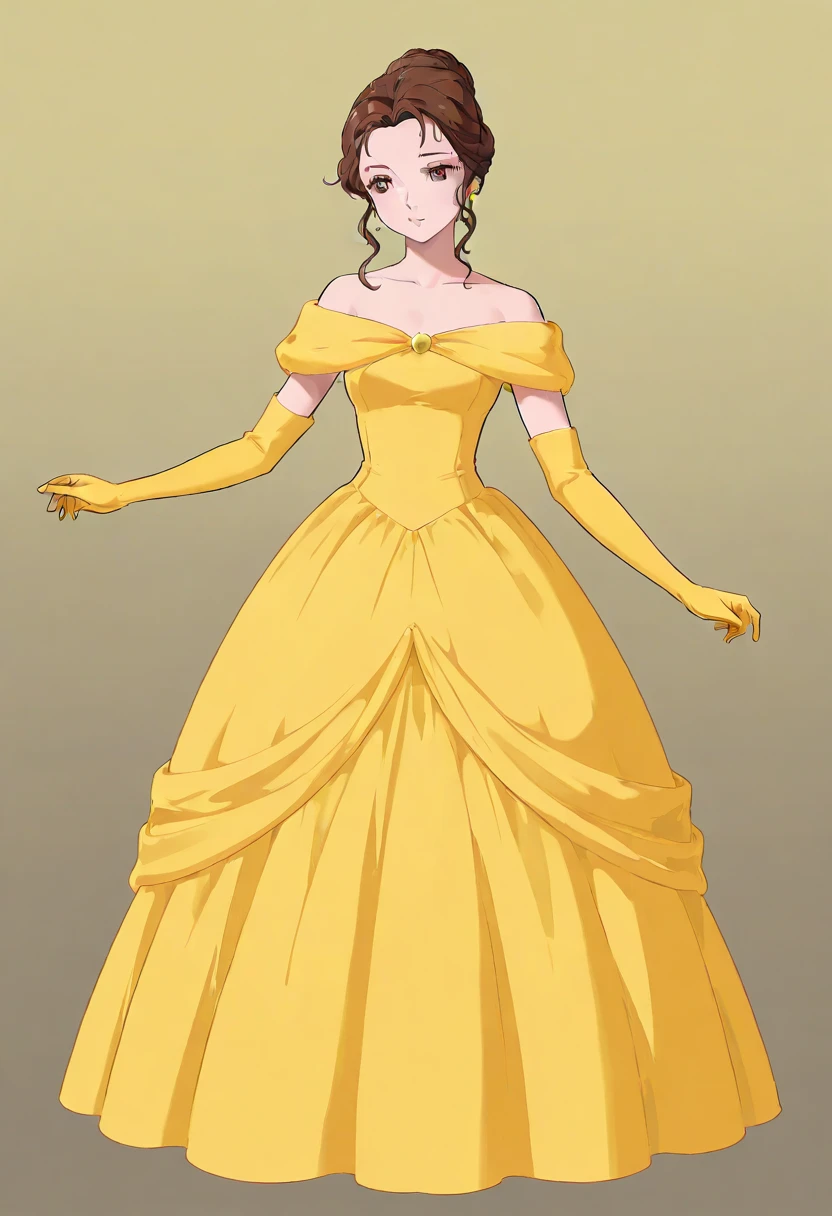 score_9, score_8_up, score_7_up, score_6_up, score_5_up, score_4_up, BREAK source_anime,1girl,solo, anime screencap,large breasts,smile,lips,lipstick,collarbone,puffy lips,looking at viewer,blush,
ballgown, a woman in a yellow dress posing for a picture , wearing a ballgown,
<lora:edgBallgownPonyv1:1>