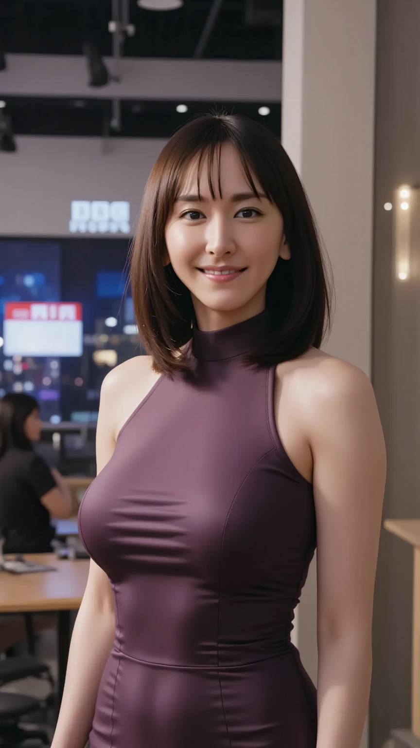 shopping mall,Take the escalator,From the bottom up,40 years old adult、Japanese woman、Low-cut、Sexy, Big breasts,delicate skin、masterpiece、Beautiful breasts、high quality、Super beautiful、face hd、The makeup is very light、Glowing and beautiful skin、The beauty of transparency、Reality、Looking at the camera、Skin Whitening、Full body shape、Yoga Clothes,Standing
