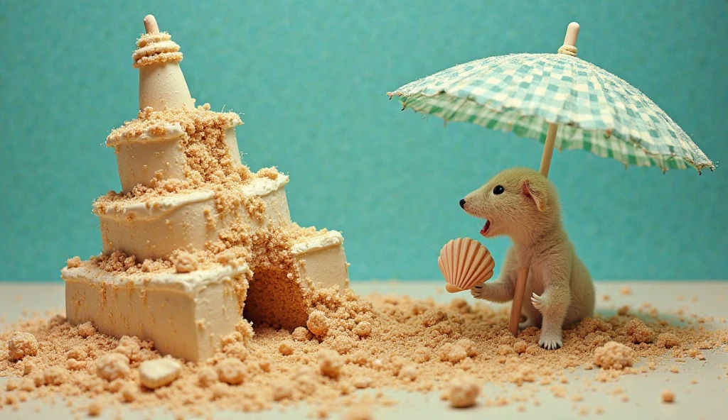(baking hotcake:1.3), pastel color, (tower of soft pancake), grassland of green sugar powder, (cream of river), (on small ice sculpture of absurdly adorable wolf cub:1.3), ornament chocolate decoration, fantastic spring decoration, break, cinematic, intricate detailed, 8k resolution, highest quality, palette knife and dripping strokes,