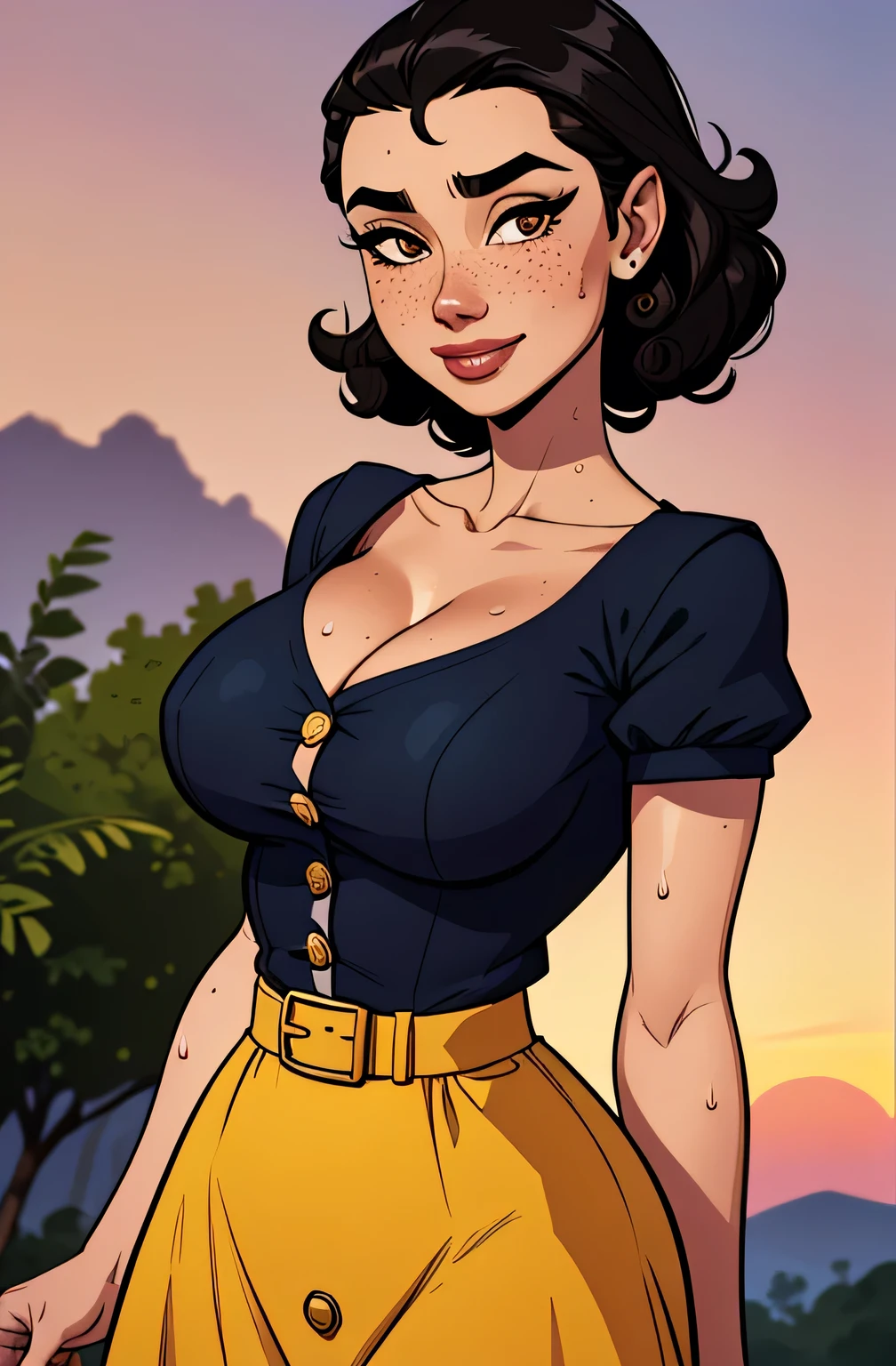 Female style character beautiful breasts symmetrical medium breasts Fiona queen Anna of Arendelle with war marks Cartoon image of a woman .Ilustra??o estilo desenho animado, estilo de arte dos desenhos animados, estilo de arte dos desenhos animados, digital illustration style, estilo atompunk design de personagens altamente detalhado, arte digital detalhada coragem, Forest fan art, Design de personagens de retrato, beautiful digital illustration, retrato de alta qualidade, Arte em quadrinhos, mulher jovem cabelo com transas lindas . Queen Anna of ArendelleBeautiful lined eyes Medium large bust and wonderful sexy clothes. image expression of sexual desire from waist to head illustration Queen Anne of Arendelle atompunk style Fallout 4 style pose playboy magazine a close-up of a woman sitting with a dragon Ennifer Connelly, very long to the waist and half curly with bangs, seios pequenos, olhos grandes com um brilho apaixonado, olhos verdes mel, Um lindo sorriso, vestindo uma camiseta preta longa com um terno feminino verde e jeans, in a serious and sweet comic-style pose, alta qualidade Jennifer Connelly personagem mulher estilo Jennifer Connelly com marcas de guerras Imagem de desenho animado de uma mulher .Ilustra??o estilo desenho animado, estilo de arte dos desenhos animados, estilo de arte dos desenhos animados, digital illustration style, um close de uma mulher com uma flor no cabelo, obras de arte no estilo de guweiz, extremely detailed digite germe, digite germe. alto detalhe, style digite germe, digite germe. anime illustration, digite germe portrait, even model | digite germe, type germ and rossdrawsPersonagestyle Cartoon style digital illustration GTAm style woman atompunk style Fiona queen Anna of Arendelle with war scars Cartoon image of a woman .Ilustra??o estilo desenho animado, estilo de arte dos desenhos animados, estilo de arte dos desenhos animados, digital illustration style