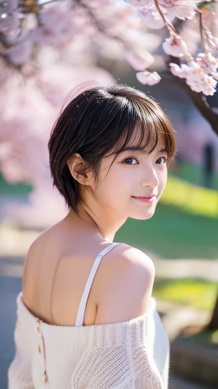 (Highest quality,8K quality,masterpiece:1.3),(Ultra-high resolution,Photorealistic:1.4,RAW Photos),(Ultra-detailed,Caustics,Detailed Background),(Ultra-Realistic Capture,Beautiful and detailed skin,Perfect Anatomy),16 years old,cute,double eyelid,Black short bob,White tight dress,Looking into the camera,Laughter,Large Bust,Close-up, Natural soft light, Looking into the camera, sunset,sunset,garden,Backlight, 