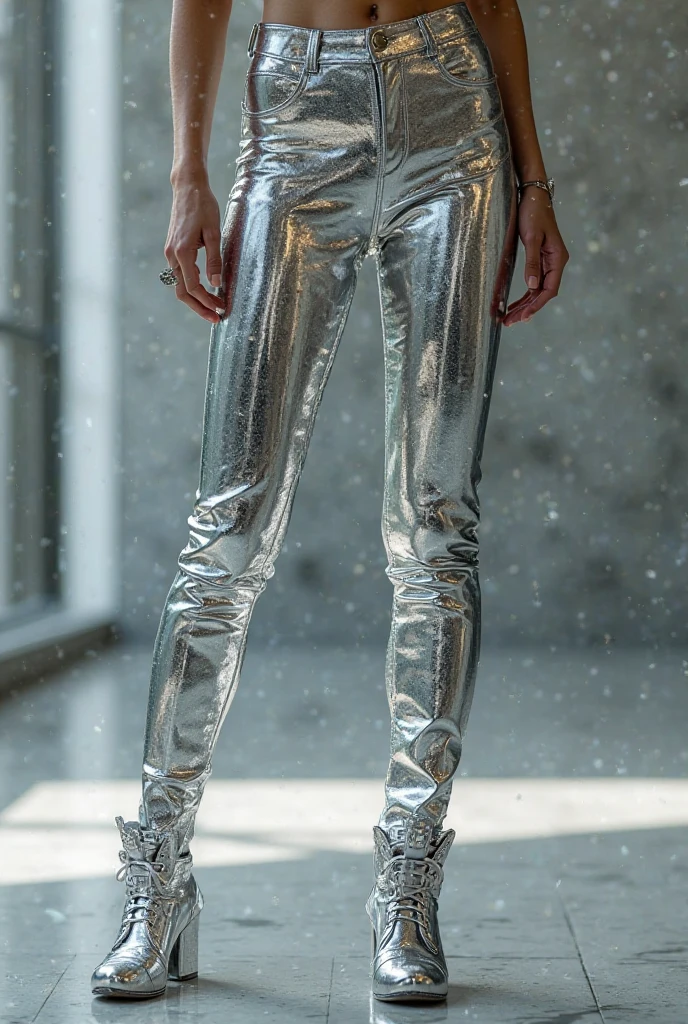 professional monochrome photograph of a redhead Italian 18 year old fashion model by Daido Moriyama wearing metallic leggins , bold lines, hyper detailed, dark limited palette, chiaroscuro, (intricate details, masterpiece, best quality:1.4), mesmerizing, luxurious futuristic lounge backdrop, dynamic, dramatic, Futurism Art Style, dynamic pose, looking at viewer,
<lora:add-detail-xl:1> <lora:xl_more_art-full_v1:0.5> <lora:looking_at_viewer:2>