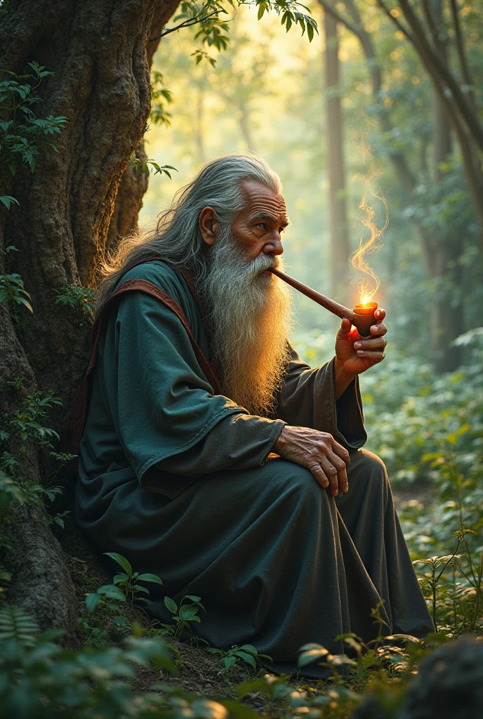 Gandalf smoking