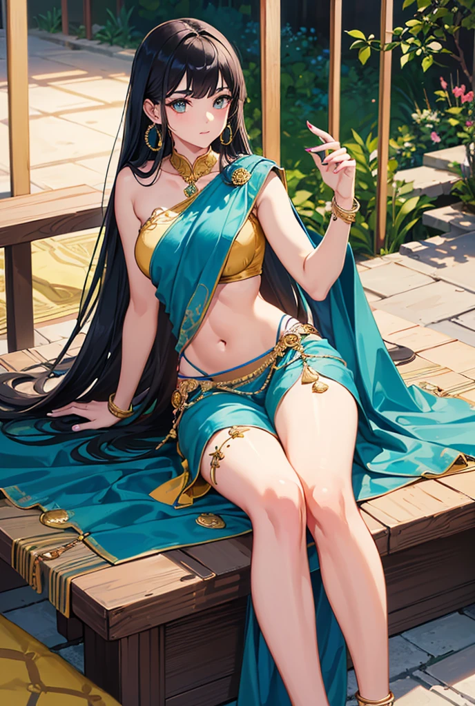 sexy woman, intense gaze, seductive expression, flawless complexion, mesmerizing eyes, luscious lips [sexy, attractive], voluminous hair, neatly styled, flowing locks [60:1.1/40:0.9], sultry attire, blue saree [sexy, eye-catching, vibrant], low-waist saree [figure-hugging, revealing], skin-tight blouse [revealing], detailed embroidery, pinned against the wall, intimate setting [passionate, romantic], soft lighting, shadows and highlights [atmospheric, dramatic], blush on cheeks [rosy, flushed], intense eyeliner [bold, exaggerated], bold lashes [long, voluminous], seductive lipstick [deep red, glossy], anticipation of a kiss, passionate atmosphere [intimacy, desire]. (best quality, highres, ultra-detailed, realistic:1.37), attractive woman, seductive pose, alluring expression, sexy saree, captivating gaze, intense blush, glamorous hair, pinned against wall, ready to kiss.