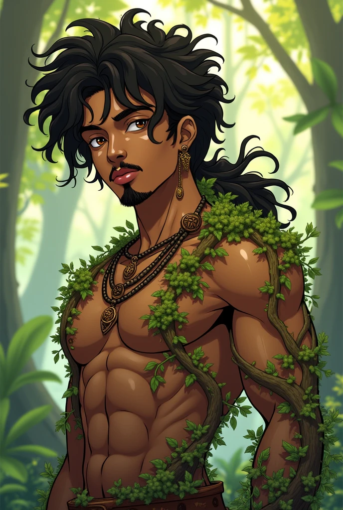 in hentai+ yaoi+anime style
In leng jun art style frond view fullbody,
1man, shirtless, pantless, white thongs, barefoot, siting on the ground,
An fullbody portrait,
view from aside behind |ultradetailed color pensil drawing, ((low angle view, storbe lighting,becoming the subject composition )) fullbody,
A 47 years old man, latino, cinnamon skin, thin face, straight nose, thin lips, square chin, large black eyes, short black, wavy hair, in roberto ferri style, aesthetic slim athletic body, very tall, latino, realistic skin, gorgeous, realistic detailed tonned muscles, barefoot, perfect anatomy, muscled fitness body, 195cm tall, realistic skin, skinny realistic detailed muscles, ((detailed feet), detailed hands, detailed face,
He is naked , sitting on the ground, smiling
in the background ultradetailed intricated forest with multicolor fireflies in the night