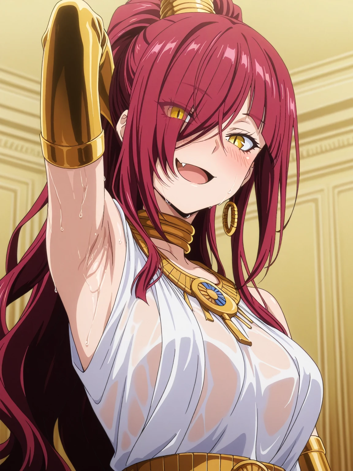 red hair,red eyes