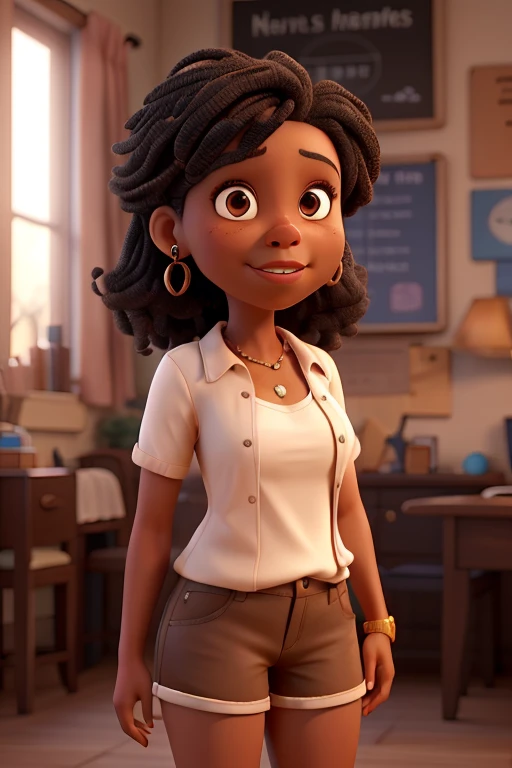 Negra da Pelé Clara author with braided hair a chubby woman