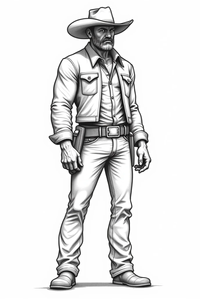 desenho preto e branco de um zumbi  desenho papel, made pencil, High Definition Strokes Concept Art, 2 d, 2D, Arte da Linha Rick Grimes, bico de pena, desenho feito no papel desenhado com photoshop, ( figura altamente detalhada ), Arte Promocional, zoomed out full body, dessaturados!!, kentaro miura manga style, afro samurai manga style, Hirohiko Araki Estilo, conceptual piece stroke details, ink on paper, marvel comics, frank frazetta style