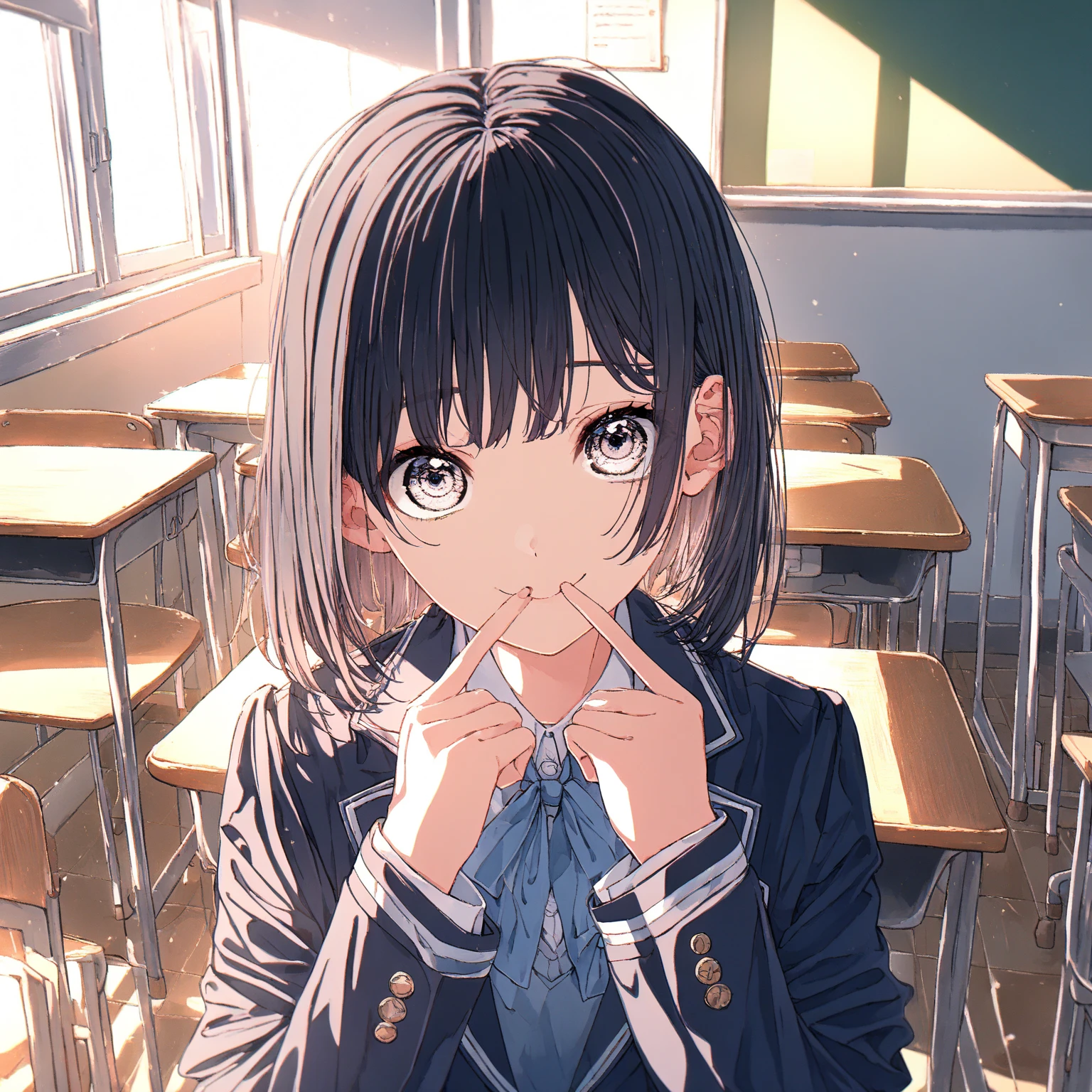 middle School girls、Black Haired Beautiful Girl、Blow Images、After the blowjob、The moment I got facialized、Semen is being ejaculated from the penis、Extremely thick penis、Semen is splashed on my face、Semen splattered on face、A lot of semen、Naughty lips、Open your mouth、Drooling、Short-sleeved uniform、White blouse、Loosened tie、small breasts with bulge、Upper body only、classroom