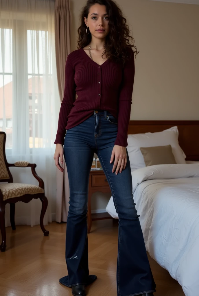 RAW photo, photo realistic:1.2, ultra high resolution, highly detailed face, highly detailed eyes, perfect anatomy, super detailed skin, not safe for work, UHD, (peeing self:1.8), (pee stain:1.8),
(dynamic angle), (standing pose:1.2), indoors, living room, (have to pee), (legs focus), (full body:1.2), (beautiful face), (beautiful eyes), (beautiful legs:1.3),
1girl, 20-year-old, European woman, blonde hair, straight and sleek hair, bra lenght blonde hair, forehead, blue eyes, blush, scared, panicking, crying, tears, open mouth, screaming, large breast, (green jumper:1.2), (((hands between legs))), skinny, wide hips, thin waist, (skinny jeans:1.4), (medium blue jeans:1.4), (((knees together feet apart))), (barefoot:1.2)