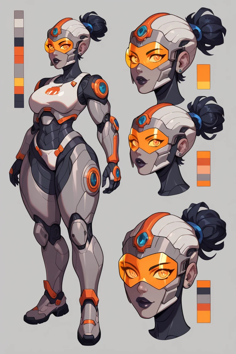 フェイスHelmetデザイン,Helmetのデザイン,robot,Android,Primary school students ,Young Girl,,Height: 130cm,Character portrait,Simple design,Deformation,Mini character,Pitch Resuit,Perfect Suit,Perfect costume,Yoga Suit,robotジョイント,Plug Suit,Spacesuit,Full body illustration,Helmet,Face masks,フルFace masksをかぶっている,three views,side,Back design,Back design,Horizontal design,Close-up of face,Face design,head