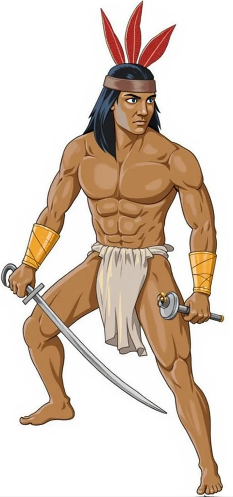 Slim tiger-headed beastman forced to work in a quarry, wearing only a white bathing suit, crushing rocks with a pickaxe, skin-colored human body, only the head is a tiger
Many workers around him.