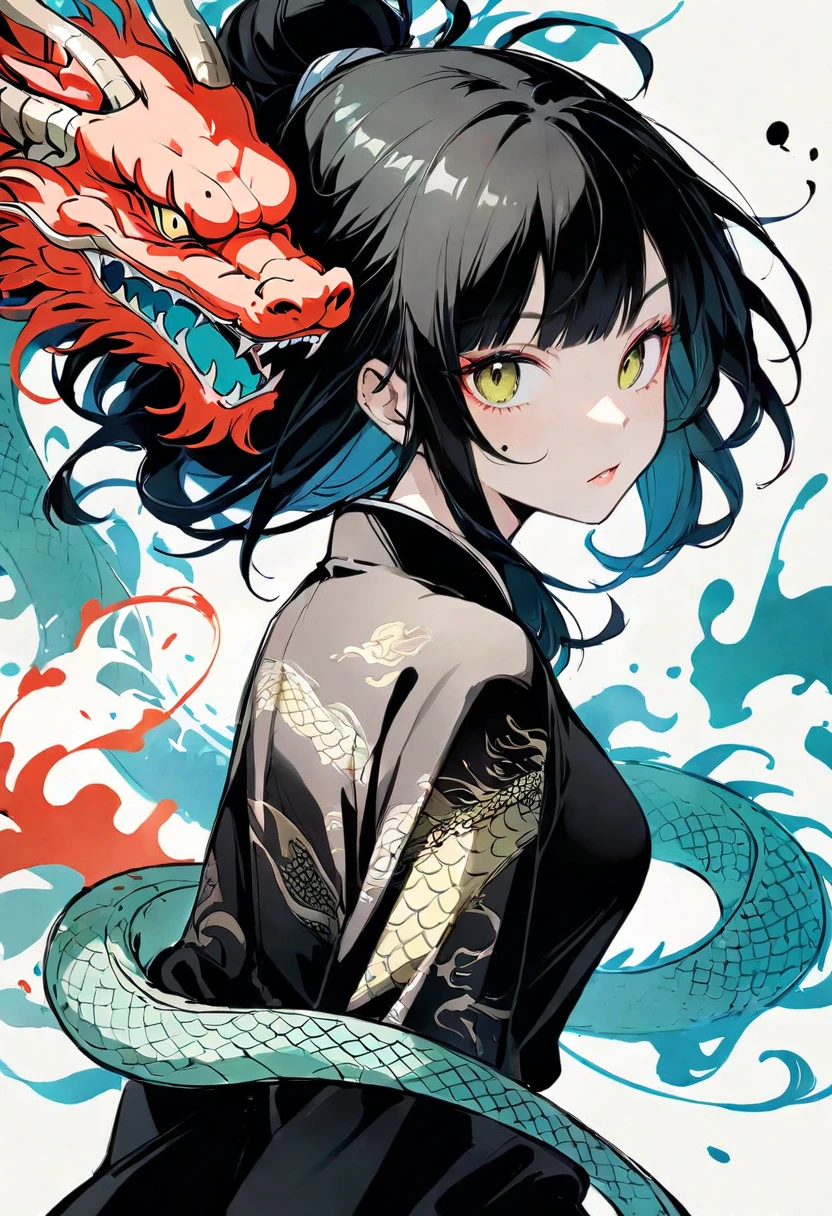 oniNFT,<lora:DragonGrilV1:1>,dragon,horns,jewelry,earrings,jacket,multicolored hair,pointy ears,looking at viewer,ear piercing,1girl,full body,<lora:Ronin:0.6>,, (masterpiece, best quality, high quality, highres, ultra-detailed),