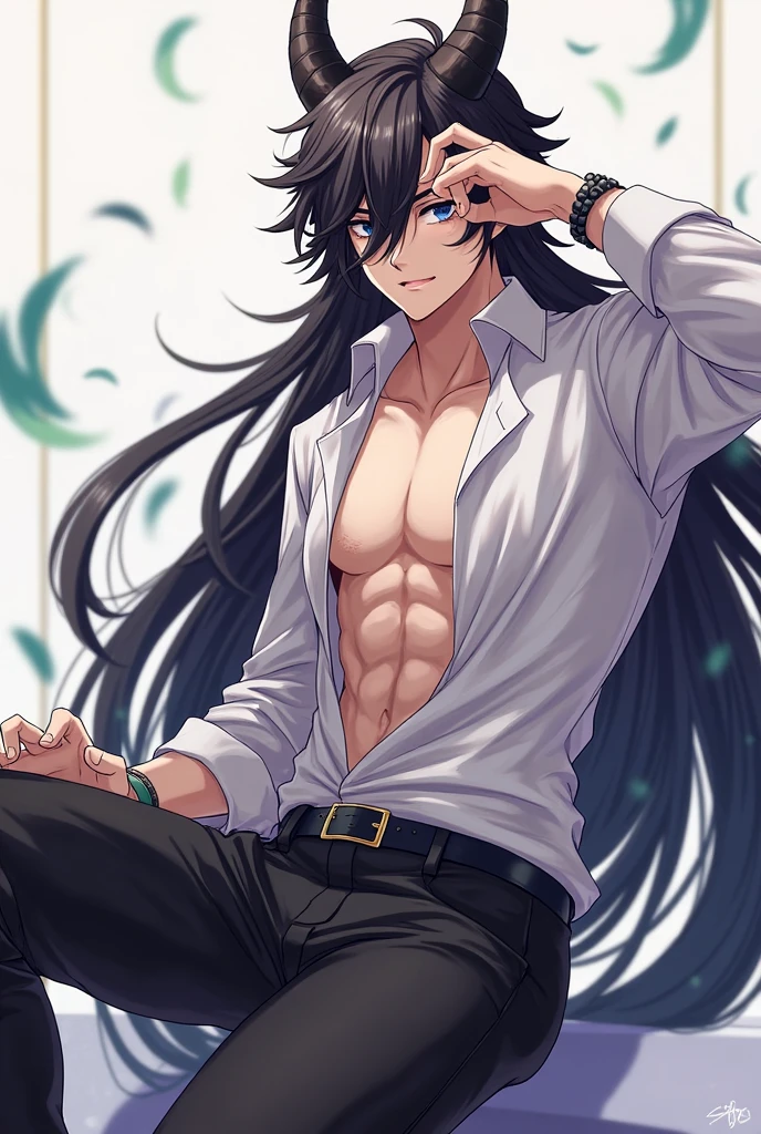 of a guy，perfect bodies，White，Cartoony，bareness，combats，long whitr hair，年轻，High quality，tmasterpiece，Not an inch