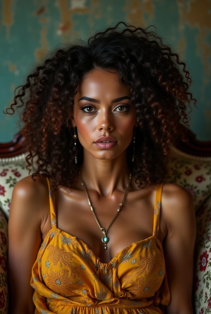 (Best Quality, 8k, 32k, Masterpiece, UHD:1.5) cabelo   caindo para Tipo Rasta, Photo of Attractive Indian Woman, 1 Girl, (big :1.2), (short hair), 25 year old, Perfect Body, Ultra Detailed Face, Detailed Lips, Fine Eyes, double eyelids, pajamas, long large loose clothes, on the bed, high res, highly detailed
