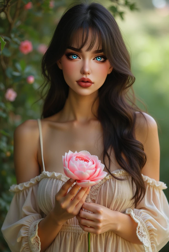 a beautiful delicate young girl,lolita fashion dress,laying in the rain wet grass,sensual body,intricate detailed face,large bright eyes,long eyelashes,rosy lips,pale skin,flower crown,cinematic lighting,dramatic moody atmosphere,cinematic composition,photorealistic,highly detailed,vibrant colors,masterpiece