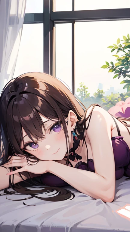 (Masterpiece, Best quality, high resolution),blueberry girl,laying on blueberries