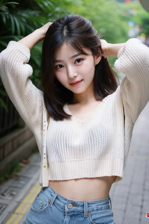 High resolution、High level image quality、In 8K、real live action、RAWphotographgraphy、highest quality、masterpiece、table top、beautiful japanese girl、japanese woman、cute little face、((shining face))、((((My cheeks turned red))))、(((((laugh shyly)))))、white skin、((Obscene content))、For adults、porn、the charm of sex、absurd、small breasts、超A high resolution、RAWphotograph、only、beautiful feces、alone、whole body、twin tail hair、very nice、knit sweater、 mini skirt、japanese woman、Are standing、(Photoreal:1.37)、photon mapping、realistic、radio city、Physics-based only dulling、written boundary depth、blurred background、photograph、hair、thighs thighs、Japanese ID、sparkling eyes、glossy lips、too bright natural light、bright sun、too bright sunlight、looking at camera、full nude