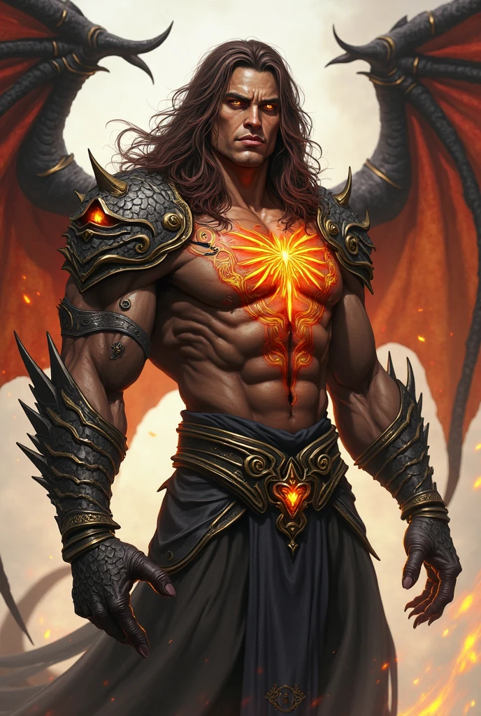 Asmodeus, the lord of shadows and master of corruption, takes on an impressive form in his artistic depiction. His body is a mixture of human and forms, a perfect combination of temptation and perversion. His skin has a reddish hue, almost as if it were on fire, and is covered with ancient symbols and marks, which emanate a sinister energy. His eyes, yellow as burning embers, radiate an intense, malicious glow. The curved horns on his head are imposing, evoking an aura of demonic authority. Dark, membranous wings extend from his back, allowing him to soar through the hellish realms. His hands end in sharp claws, ready to tear apart any obstacle that crosses his path. Asmodeus holds a scepter adorned with black jewels, a symbol of his dominion over the dark powers. His presence is menacing and seductive, conveying the essence of sin and corruption in all its hellish glory.
Regenerate response