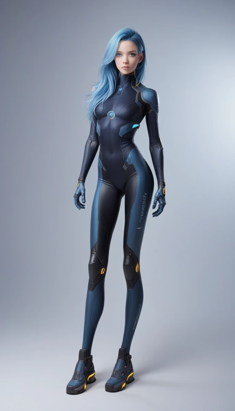 Alien woman, blue skin, high quality, stars, detailed, light particles, masterpiece, 8k, wallpaper quality, rich in colours, night sky, sparkling, intricate details