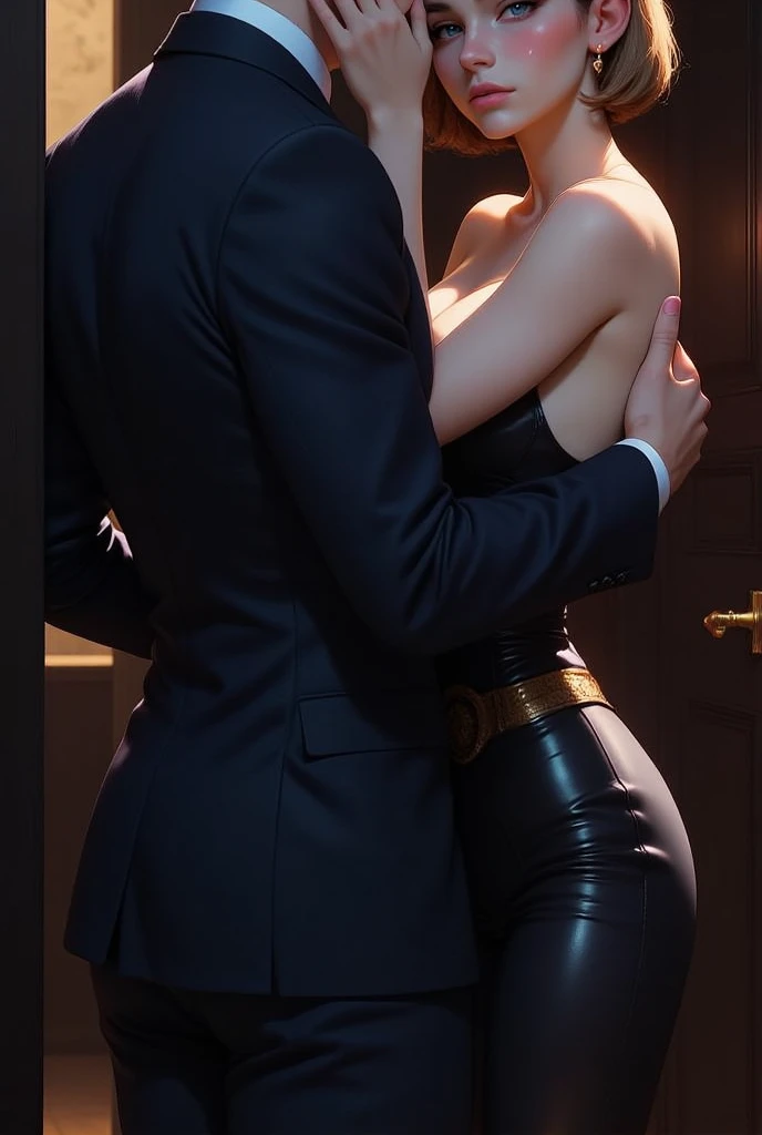 (best quality, 4k, 8k, high resolution, masterpiece:1.2), over-detailed, (realistic, photorealistic, photorealistic-realistic:1.37), intimate, frank, exciting, unbridled emotions, deep connection, smooth movements, moans, sweaty bodies, ecstatic pleasure, pleasure-filled expressions, skin-to-skin contact, seductive eye contact, prominent muscles, lustful desires, electrifying chemistry, undressing, passionate hugs, teasing whispers, gentle touches, captivating gaze, orgasmic bliss, delightful beauty, intertwined limbs, seductive atmosphere, lustful energy, bright colors, soft lighting, artistically composed, desirable curves, irresistible charm, undeniable attractiveness, pleasure-inducing poses, a guy makes love to a girl, missionary standing position, A girl in a short skirt sits on a table (skirt up), The girl wraps her legs around the guy's waist and radiates passion and bliss, gentle hugs, excitement, the guy holds her hip, In a fit of passion, almost all clothes are removed, the dick is already in the pussy, energetic frictions, they merge in love ecstasy, Juice flows from the pussy, The girl throws her head back in bliss, Her long hair hanging down, No one had ever fucked her like that before.