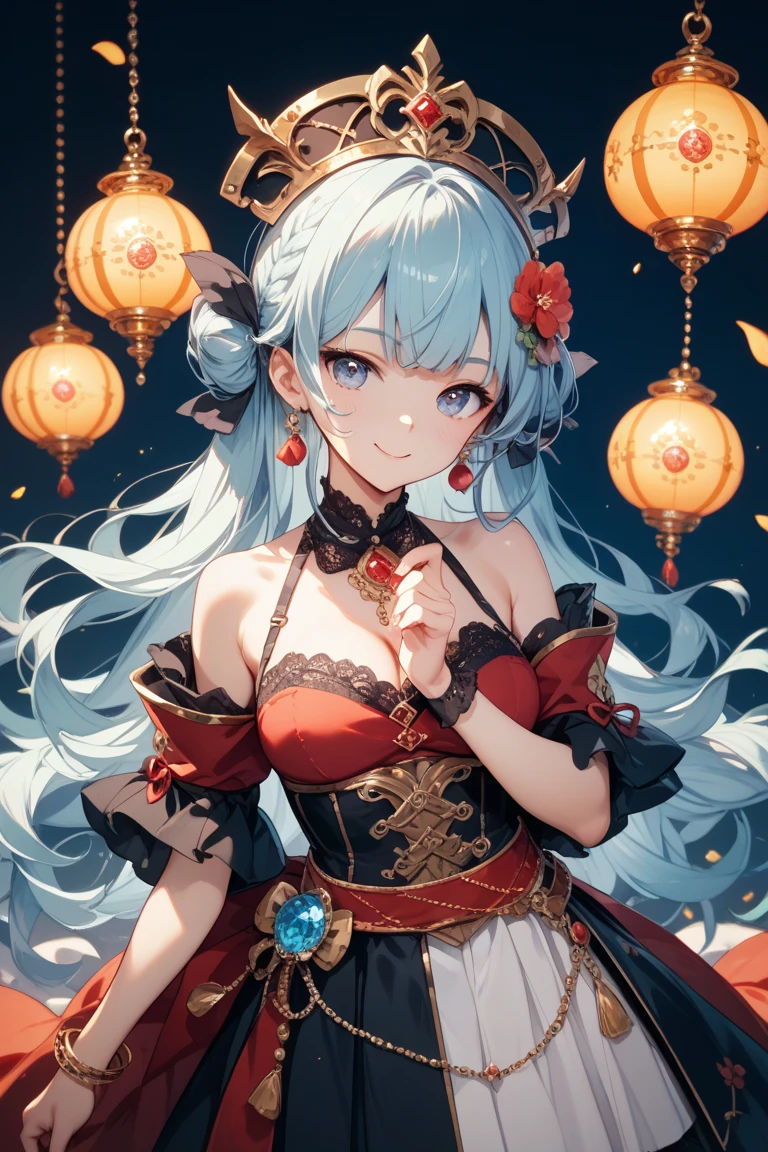 1 mermaid,masterpiece, (best quality: 1.2), (Ultra-fine: 1.2), illustration, (extremely delicate and beautiful: 1.2), film angle, floating, (beautiful details eyes: 1.1), (细节lamp: 1.1), lamp,