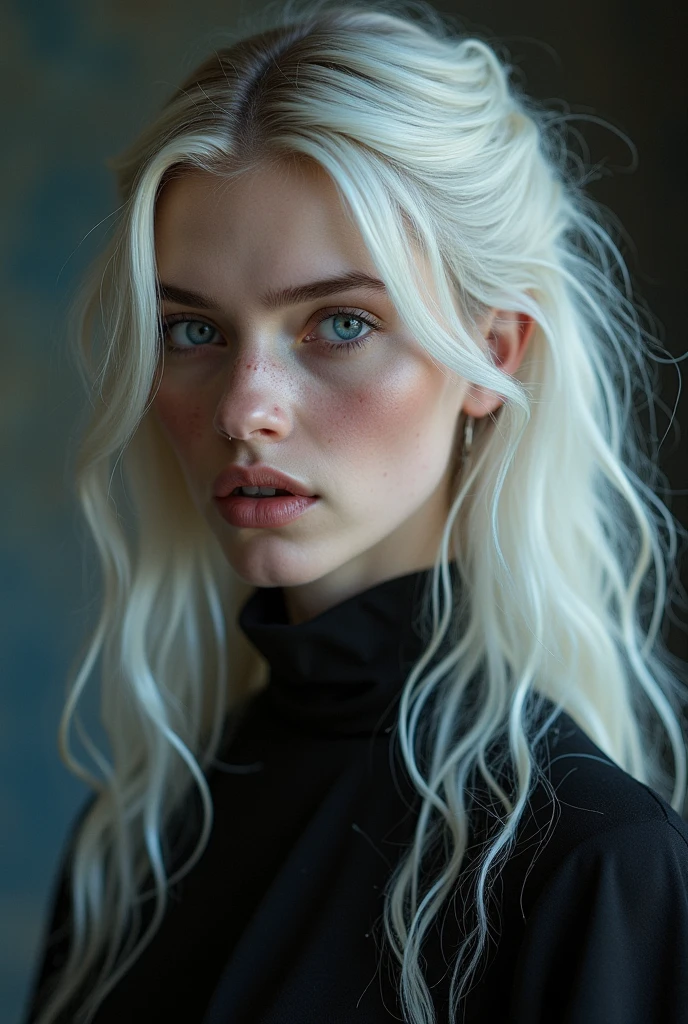 woman white hair