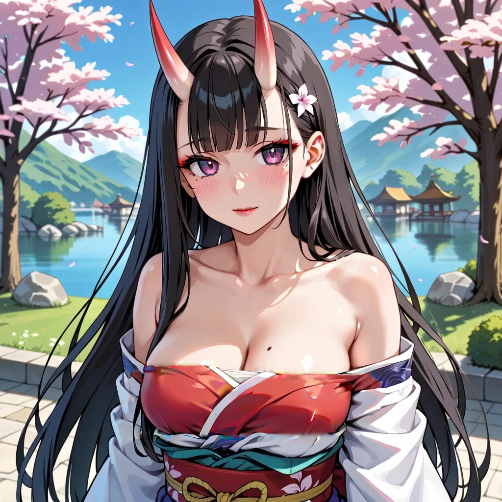 (shrine maiden:1.5), (a beauty girl:1.5), (long beautiful hair:1.3), (A dark-haired:1.3), (Straight hair:1.5), (Sareme:1.2), (Long bangs:1.3), (Soft lips:1.3), (feverish:1.3), (sensitive smile:1.3), (Superb female body:1.4), (Lustrous skin:1.3), (Beautiful collarbone:1.3), (large breasts with good shape:1.3), (Witch Costume:1.3), (Fluttering chest:1.4), (selfee:1.5), (shrines:1.3), (Close-up on the face:1.5), (The most detailed girls:1.3), (perfect arms:1.2), (perfect hand:1.2), (masutepiece:1.2), (High resolution:1.2), (best qualtiy:1.2), (Detailed backgrounds:1.4), (textile shading:1.2), (Extremely delicate and beautiful:1.2), (reality:1.4), (8K:1.2),