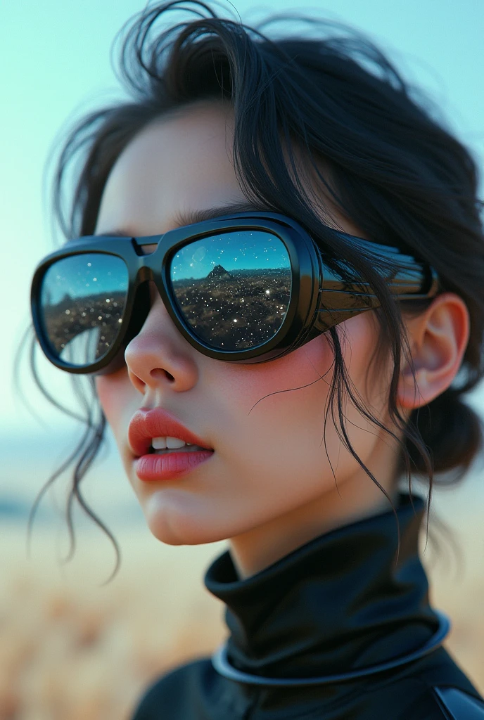 no clothes are worn，revealing breasts，Hyper-realistic，huge tit，The kinky is exposed ，Exposing the ，Outlet water，Remove glasses，