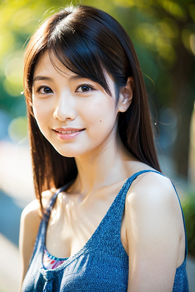 Japanese schoolgirl),((Beautiful girl)),cleavage,(sit),the expression imagining what feels good:1.2,(perfect body beauty:1.2),((perfect body)),(shy smile),beautiful teeth,