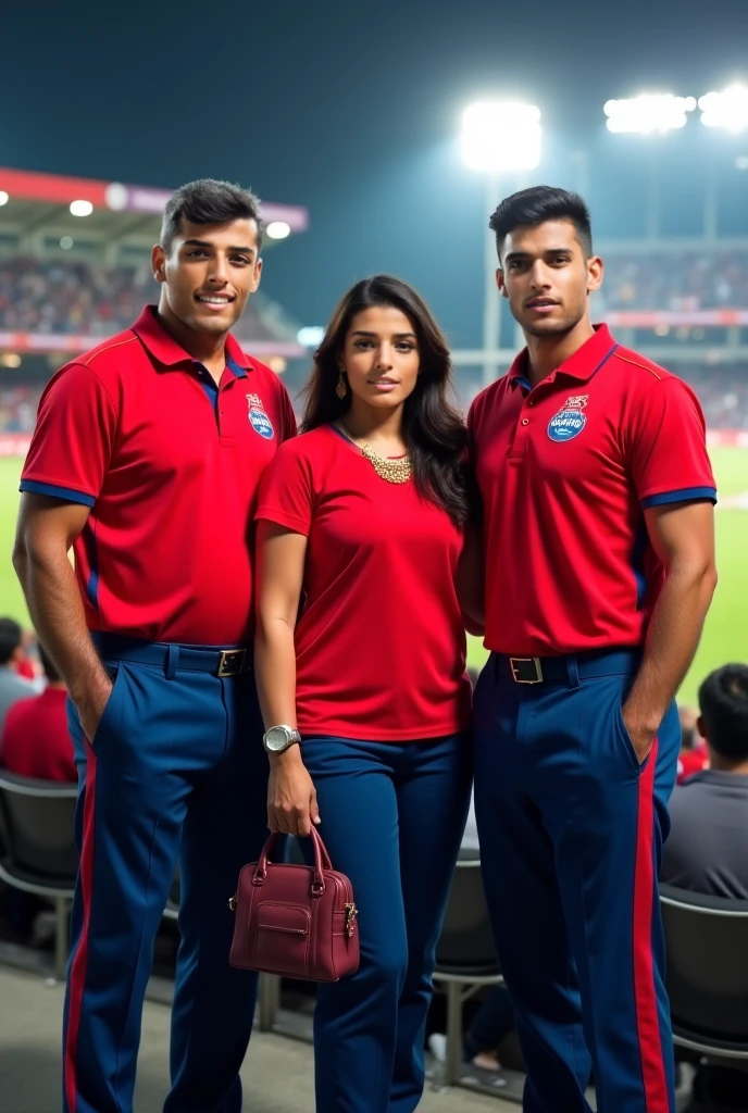 South asian men in football jersey and football shorts, long hair curly,  super sexy, massive erection bulge, ????? line visible, soft jersey material, location maldives