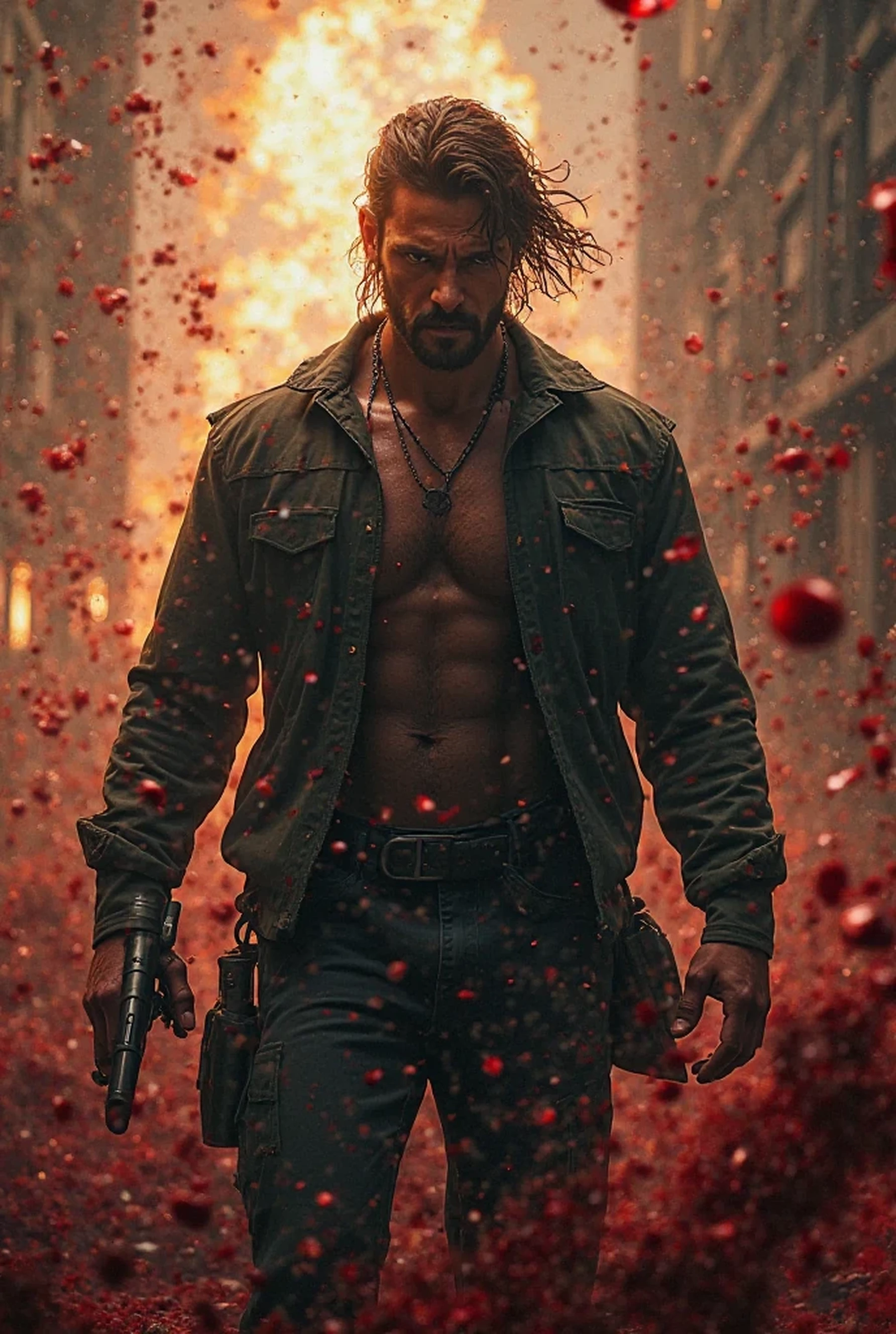 Image of a person, male, rebel, contestant, anarchist and anti-system.