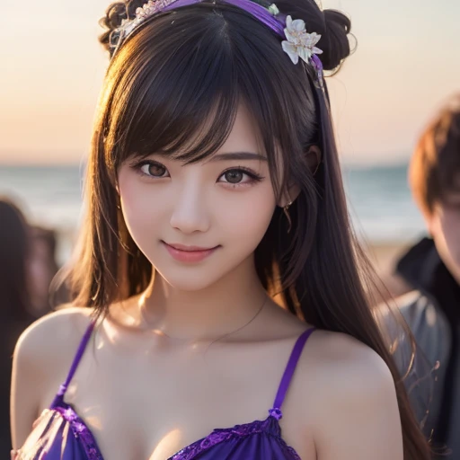 Trip (Only slim shoulder straps, Ultra-low-cut top)( Very close view ) Face view , clothes see-through (((Outdoor paradise))), ((Petals flying in the air ))，Light smile，，camel-toe,(Crystal colorful lights),，Soft clouds，((|Cover with a scarf)), ((Cute clothes that are short and wide|no underwares|Slightly perspective ) ((greek architecture，Bohemian architecture，Hindu temples，Thai snacks，Thai style)) starrysky，Beautiful
（（Masterpiece））,（realisticlying：1.2）,best qualtiy,high high quality,absurderes,rich colourful,stunning art,best qualtiy, ultra - detailed,beautifuldetails， reflective hair,Good lighting, Ray traching， depth of fields,ultra - detailed,illustratio,astounding,finedetail,The is very detailed， （（ultra - detailed））， （Beautiful Meticulous Girl）， Beautiful detail glow， Complicated details， A high resolution， Extremely refined and beautiful,beatiful detailed eyes， hdr， Round eyes, detailedfacialfeatures,（Round pupils：1.4） （illustratio）,（美丽细致的眼睛）（Very very detailed face））， depth of fields,（alluring face）(（ssmile：1.3）)， Smiling lips， （looking at viewert：1.1） closeup cleavage， wide wide shot， Side Body， photore， lewd poses ， Moody light， Sistine Phil Beldev, Smile，（（（Masterpiece，Best quality，A high resolution）））），Extremely detailed 8K，Beautiful girl with busty body，（hyper HD，ultra - detailed，High detail，high realistic，Ultra-realistic，Photo realism）,（1girll：1.5）,（realistic dark hair），Short curly hair，Bob cuts hair，（Dynamic posture），Face the camera,A shallow smile,Open lips，Light blue eyes，Average chest，
（Beautiful and detailed face，Beautiful and delicate eyes），Sunlight）,（Beautiful buttocks 0.5），Color backlight

split, Cover your chest with only your hands，hips bare，earring，Pink sexy yarn,（(Striped underwear、Black openwork underwear、Transparent embroidered tulle underwear set,Gold bracelets，Pink lace gloves)）Lace pantyhose、Lace gloves、Wedding headscarf、pearls necklace,（toppless）(Very small panties),Moles under eyes, ((Gray-blue hair))，Crystal glowing necklace