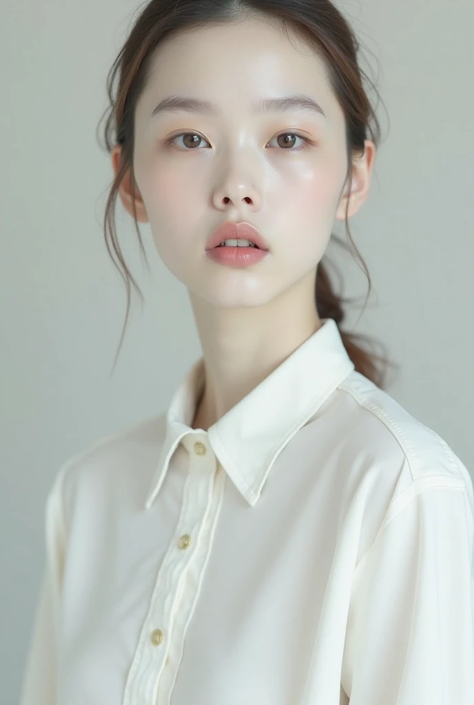raw photo, realistic, graceful girl, 18 yo girl, (extreme detailed face, detailed skin), whole body, shirt