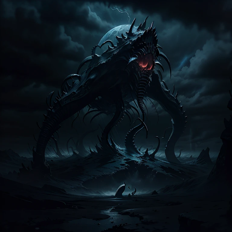 (anime:1.1), (cult of cthulhu:0.9), (futurism:1), (dread:0.66), (impressionist:1.1), (detailed:1.2), majestic, (breathtaking), (suggestive:0.5), (depressing:1.4), (cute:1.3), (enticing:1.2), (irresistible:1.2), (surreal:1.1), (disturbing:1.1), (fascinating:1.3), (black:1.2), (navy :1.25), (orange:1.2), (eerie)