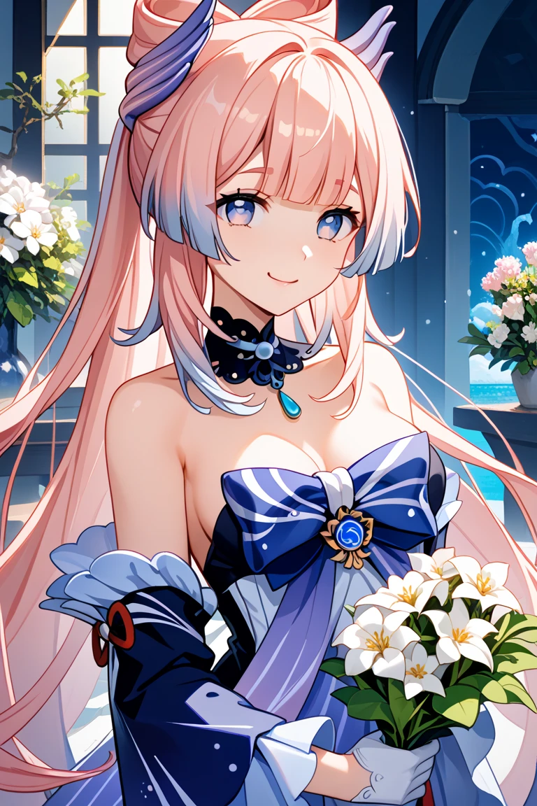 White-haired idol、Mysterious beautiful anime characters, more in the style of Love Live!