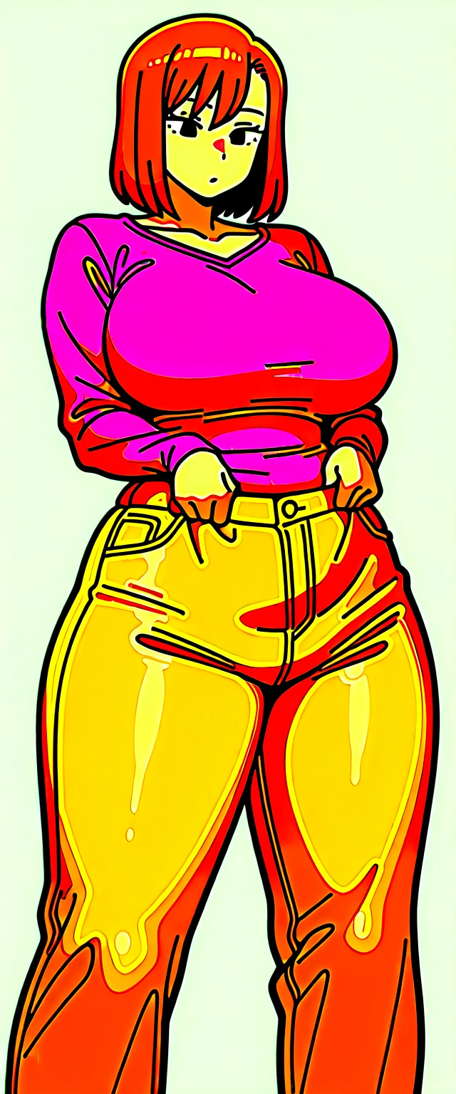 score_9, score_8_up, score_8, score_9, 1girl, kugisaki nobara, big lashes, eye liner, solo , teacher, crop top, white shirt, tied shirt, classroom, provocative face, naughty face, smile, huge breasts, smile, very big breasts, big lips, naughty face, smile, blushing, slutty teacher custome, underboob cut, grabbing one breast, , breasts squeezing together, looking at the viewer, from below, pencil skirt, caressing viewer crotch,