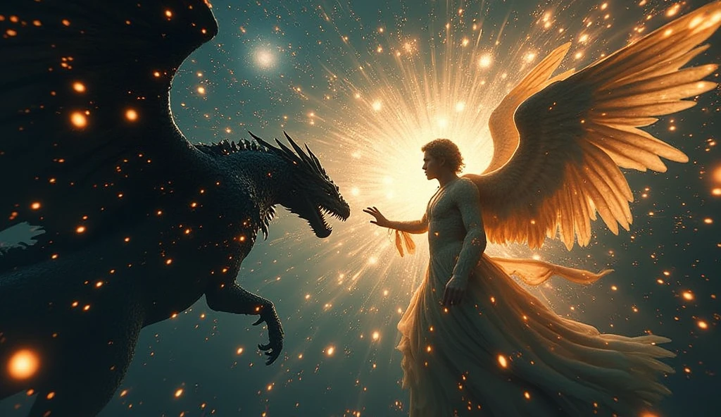 Elon Musk angelical vs Alexandre de Moraes reptilian