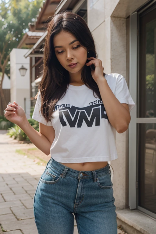 Oi, IA! Por favor, create an awesome Instagram post showing off our new shirt. Destaque sua qualidade, estilo e disponibilidade em diferentes cores e tamanhos. Don't forget to include relevant hashtags like #Moda e #Estilo. I can't wait to see what you do
