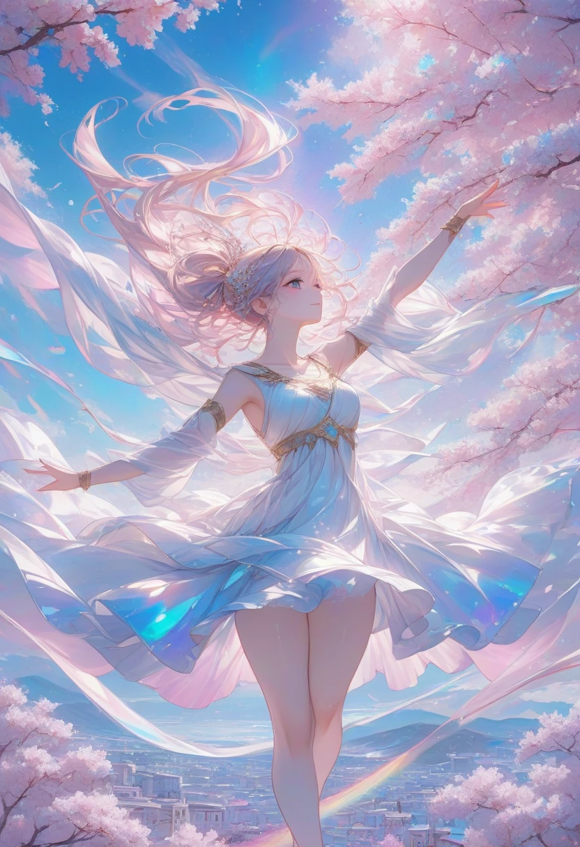 animemanga girl,There are glodfish in the hair,white dresses, A beautiful artwork illustration, Anime art wallpaper 4 K, Anime art wallpaper 4k, Anime art wallpaper 8 K, Anime fantasy illustration, Exquisite digital illustration, Beautiful digital artwork, Beautiful anime artwork, Anime fantasy artwork, Japanese art style, Detailed digital anime art, Fantasy art style, stunning digital illustration