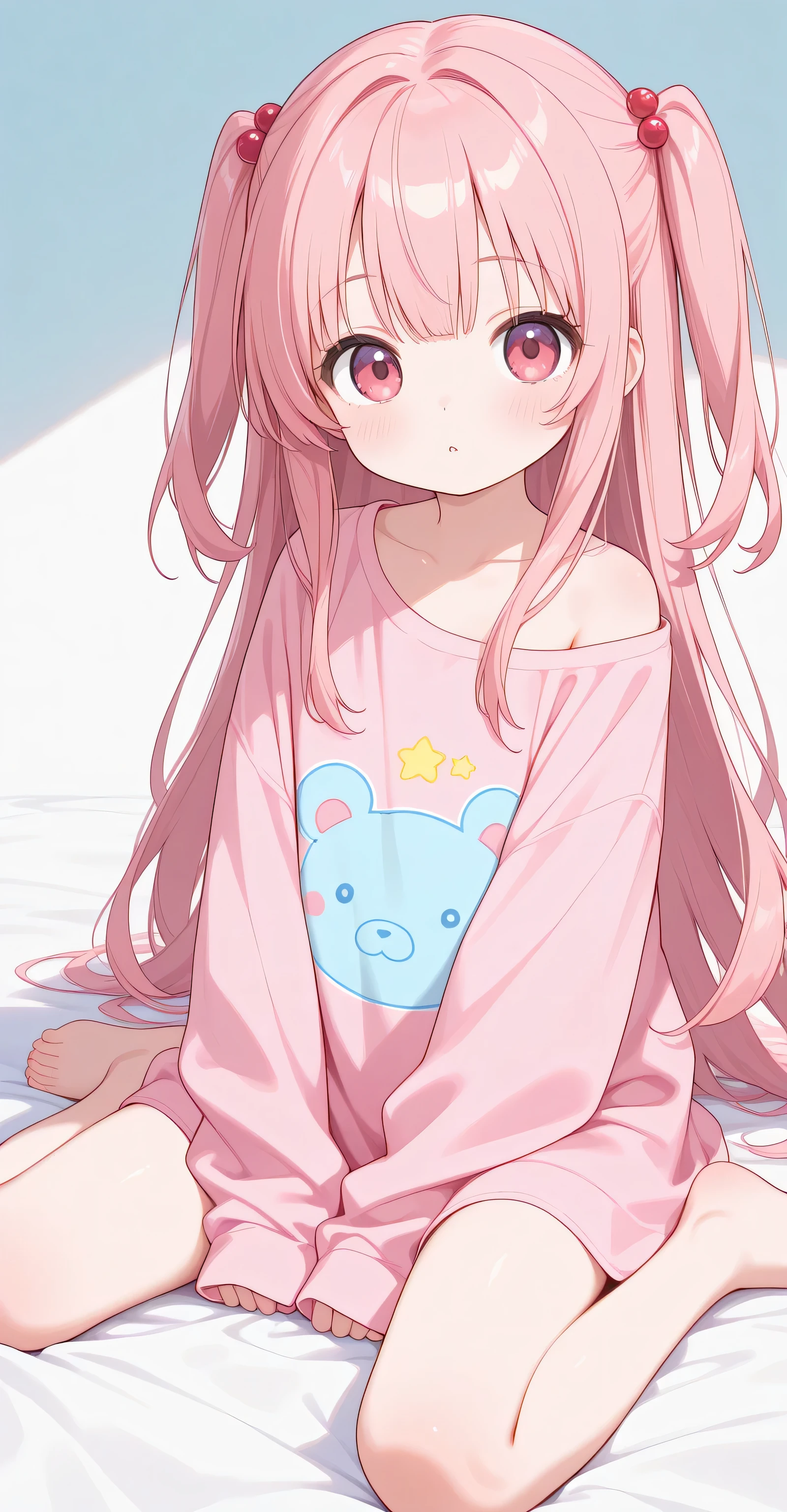 change, pink hair, TWO SIDEUP,  clothes that are too big, cute clothes,  wariza 