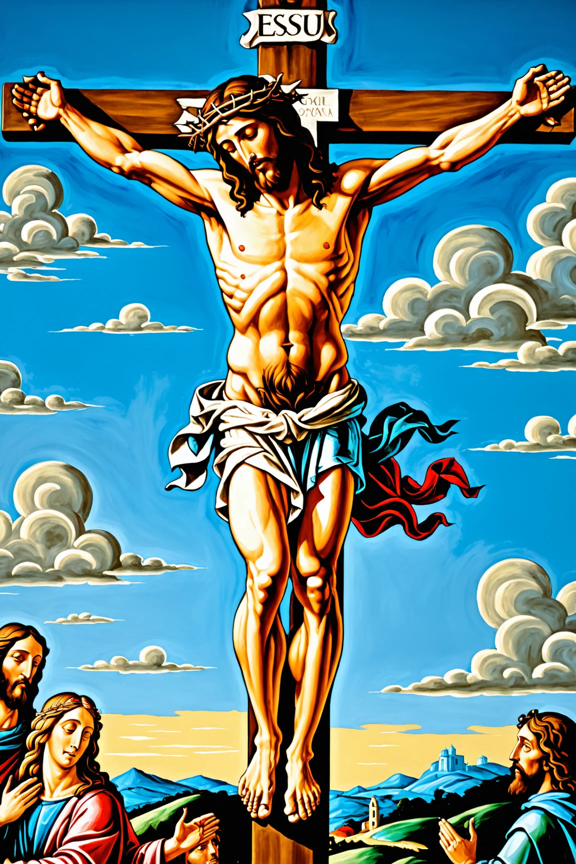 jesus cristo carregando a crus