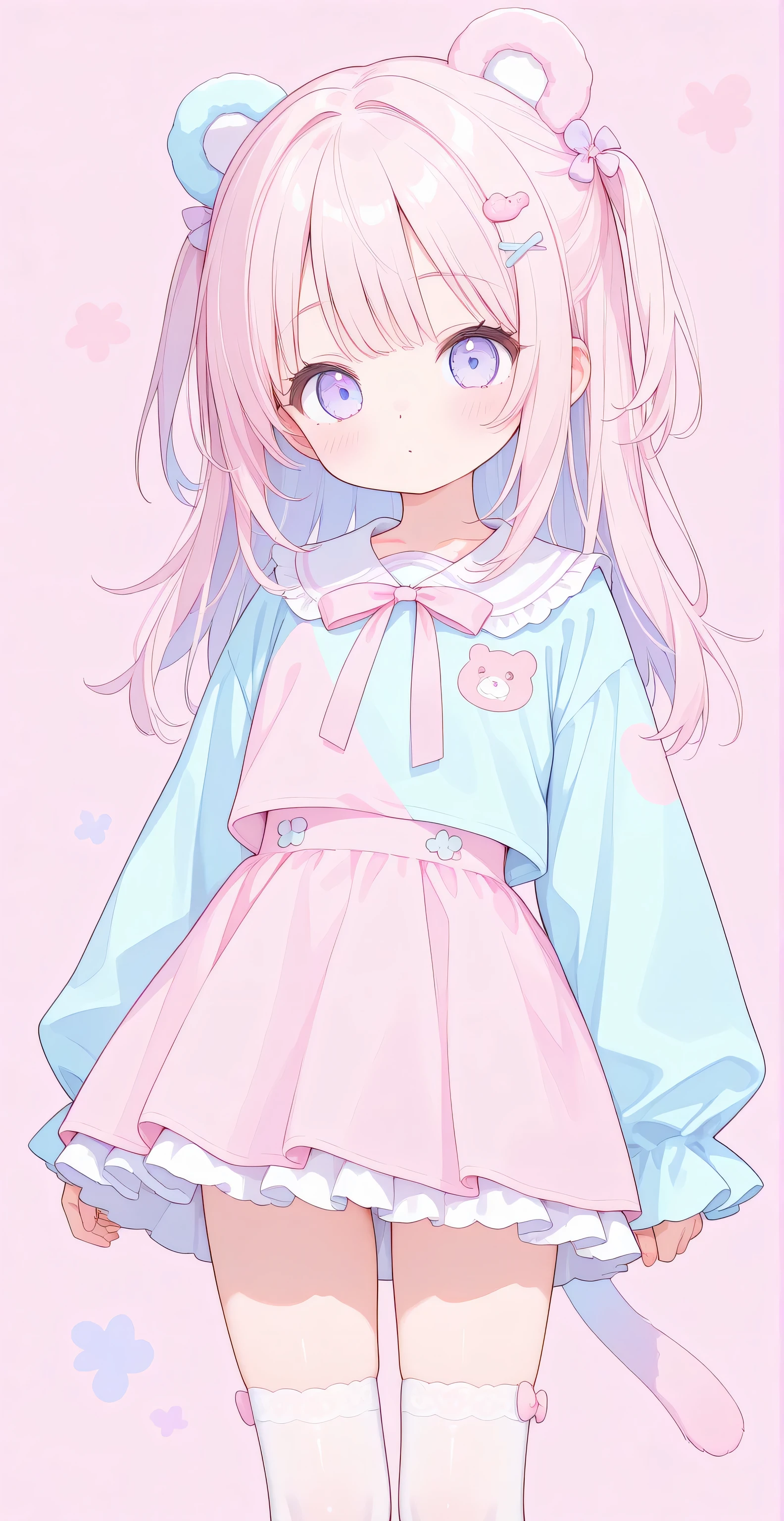 , solo, Pastel colors clothes, kawaii 