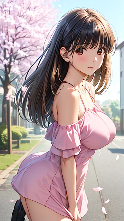 Very detailed CG Unity 8K wallpaper, Cute One lady, Mature Hair、lady ,beautiful lady, pale skin (Super masterpiece, Beautiful person, well detailed face polluted smile, Photorealistic, hyper realisitic), Perfect hands、Five fingers、Perfect hands、Perfect legs、Perfect toes、
((20year old、Pink Bra、Pink gorgeous skirt 、Best Bust、(Bust 85cm)、(middle breasts)、
open chest wide、Happiness、A slender、Shy face、earrings、kneeling,Get closer to your audience、The gesture of pulling up the hair:1.3))、(Crying face:1.7)、
hiquality、visualart、Romance movie style、
(In a crowded city、seen by many people)、cleavage,cleavage cutout、(Sweaty all over:1.5)、midriff peek、
, long hair, bangs, Black Hair, (green eyes:1.5))