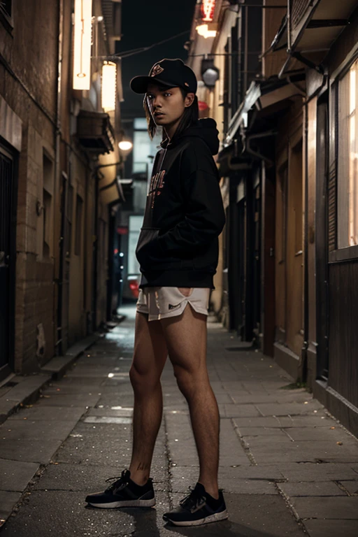 16 OLD YEAR, JAPAN CUTE GAY completely naked COUPLE, BROWN SKIN, whole body, SWEAT SKIN, slender BODY, FOOT, ARM PIT, thin, RAIN, NIGHT underpass, CHAIN, crouch down in fear